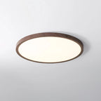 Modern wood-effect ceiling light – flush mount, tri-colour, dimmable