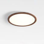 Modern wood-effect ceiling light – flush mount, tri-colour, dimmable