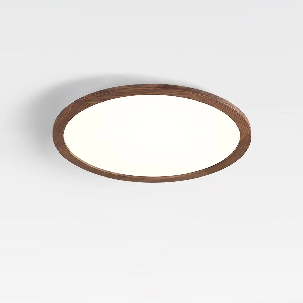 Modern wood-effect ceiling light – flush mount, tri-colour, dimmable
