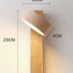 Modern Wooden Wall Light – natural matte finish, slim design