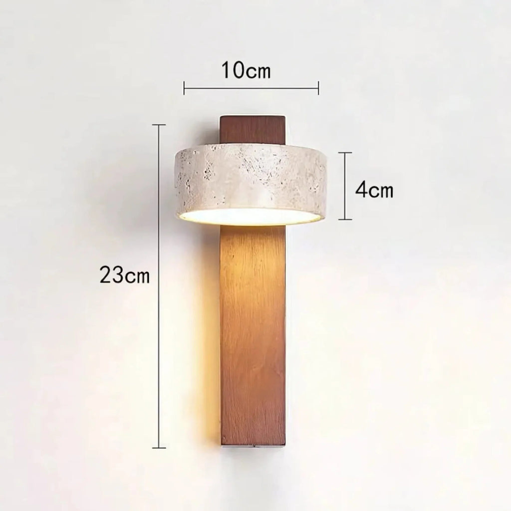 Modern Wooden Wall Light – natural matte finish, slim design