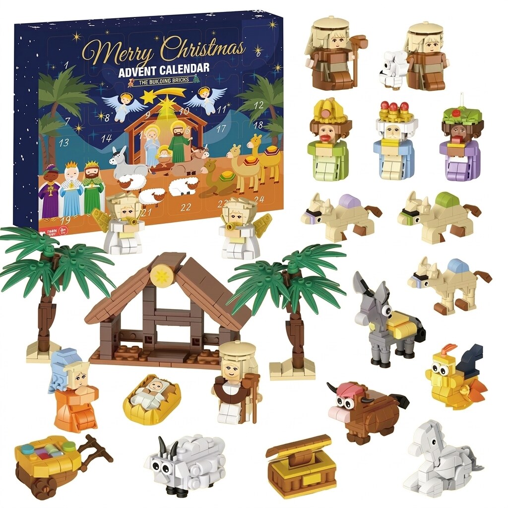 Nativity Advent Calendar – 24 daily building sets, complete scene