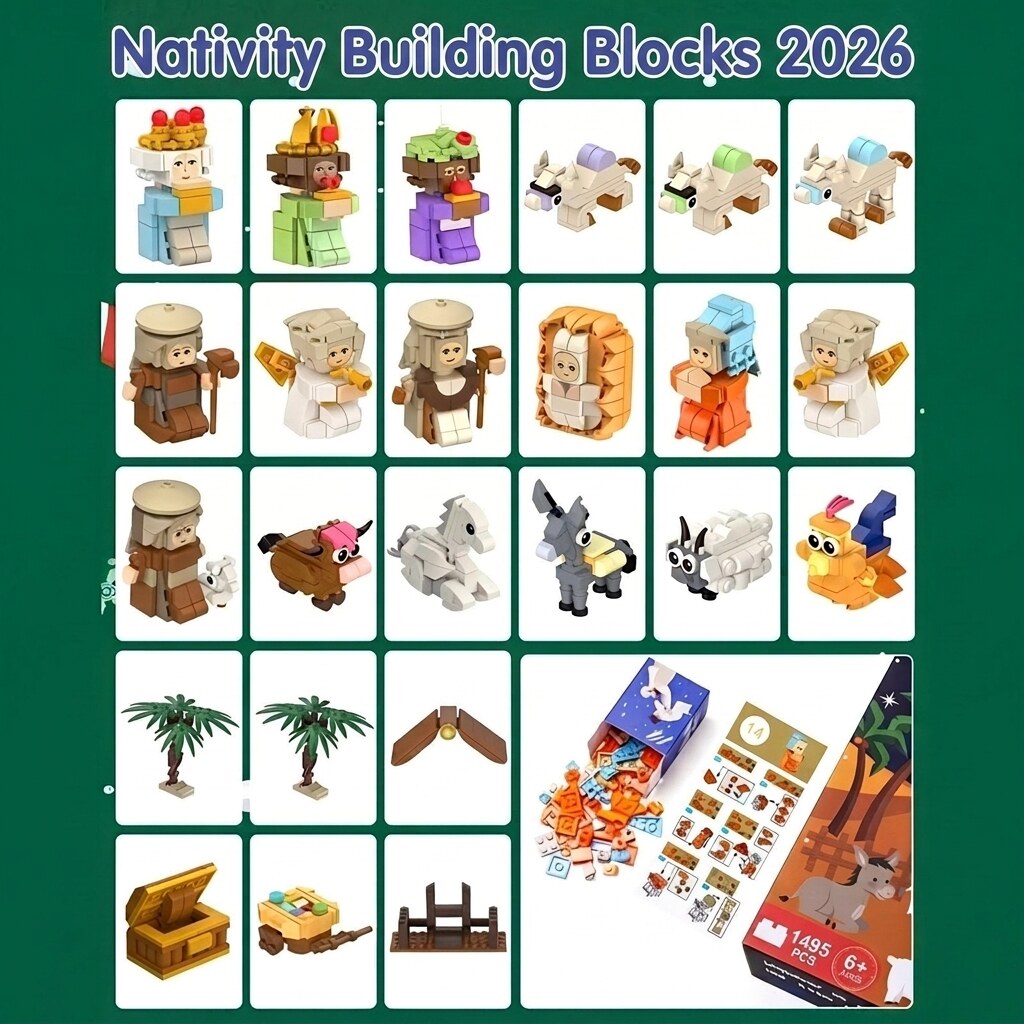 Nativity Advent Calendar – 24 daily building sets, complete scene