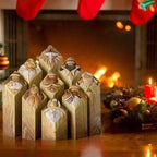 Nativity Pillar Set – nine resin figures, engraved details