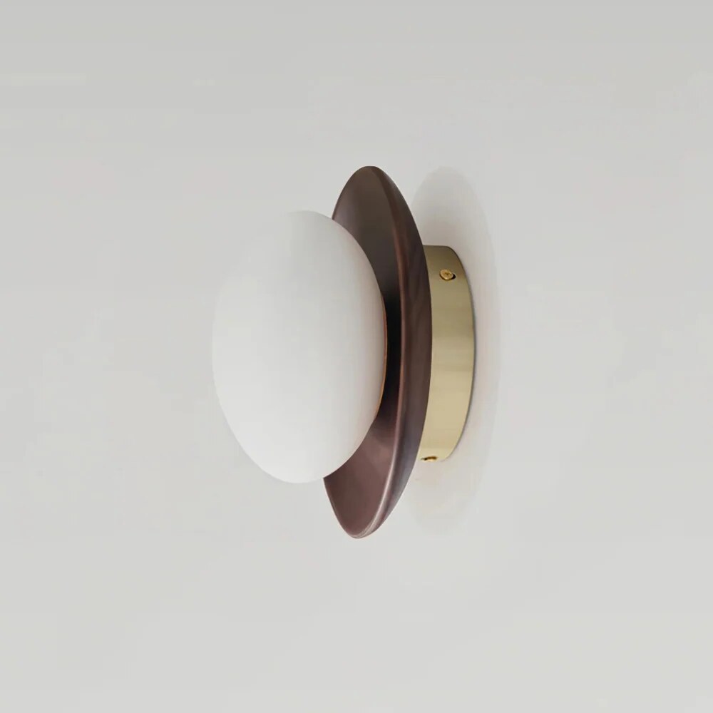 Natural Wood Wall Light – globe shade, warm or tri-colour