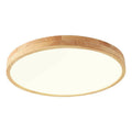 Nordic Solid Wood Ceiling Light – ultra-thin flush mount, dimmable