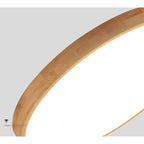 Nordic Solid Wood Ceiling Light – ultra-thin flush mount, dimmable