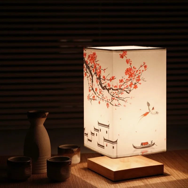 Oriental Blossom Table Lamp