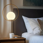 Oval Cage Globe Pendant Light – minimal frame, adjustable drop