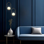 Oval Cage Globe Pendant Light – minimal frame, adjustable drop