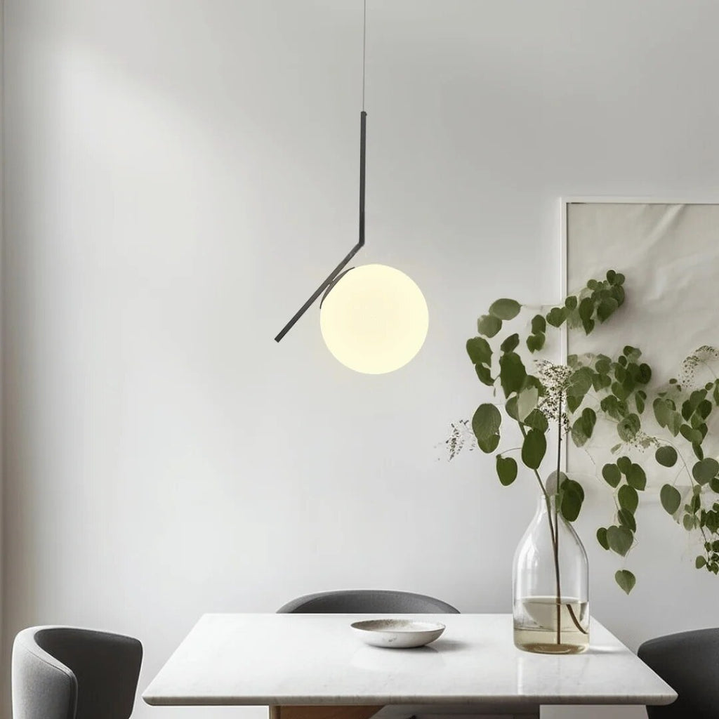 Oval Cage Globe Pendant Light – minimal frame, adjustable drop