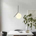 Oval Cage Globe Pendant Light – minimal frame, adjustable drop