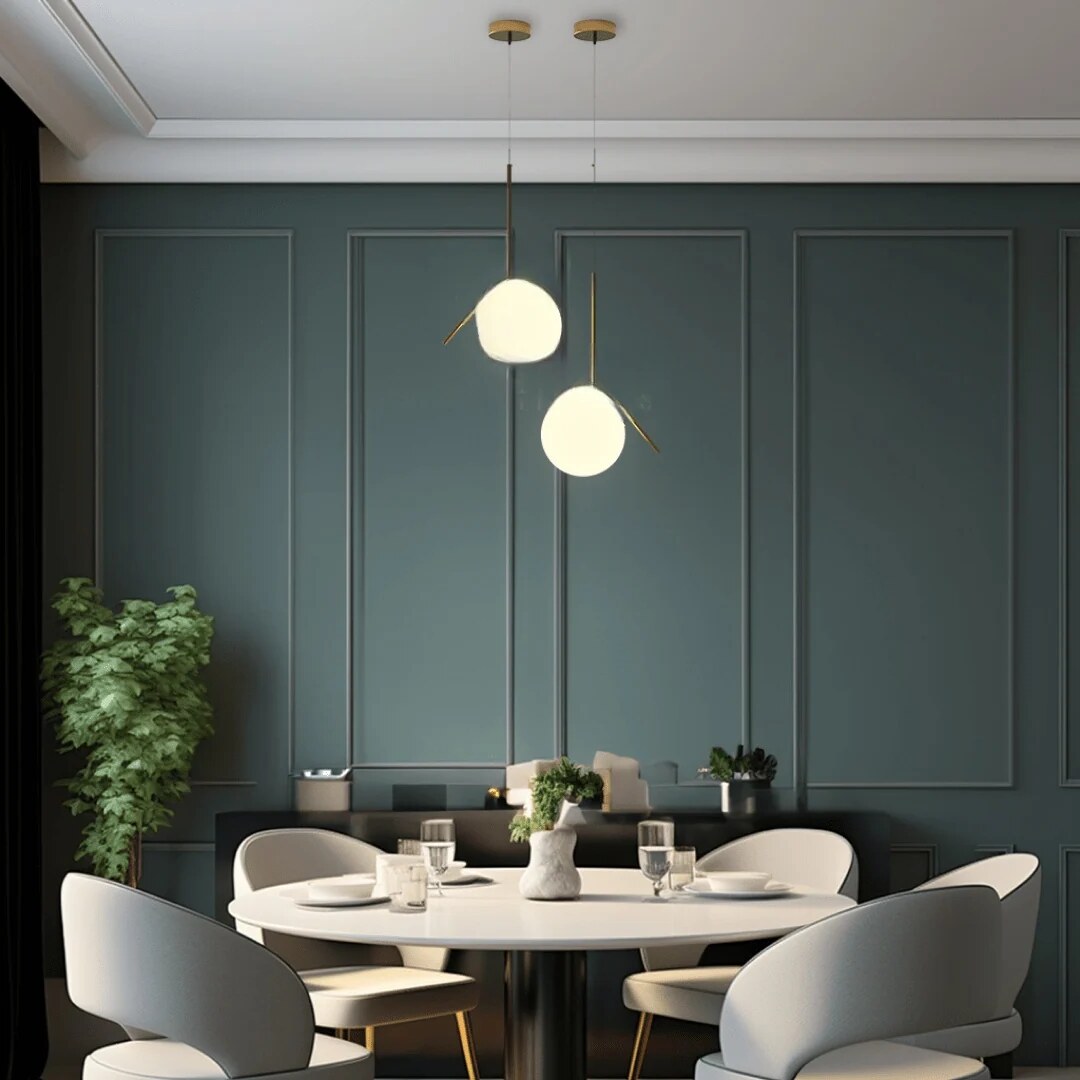 Oval Cage Globe Pendant Light – minimal frame, adjustable drop