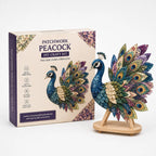 Patchwork Bird Craft Kit – hand-layered textile art with stand