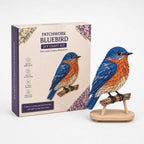 Patchwork Bird Craft Kit – hand-layered textile art with stand