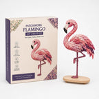 Patchwork Bird Craft Kit – hand-layered textile art with stand