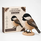 Patchwork Bird Craft Kit – hand-layered textile art with stand