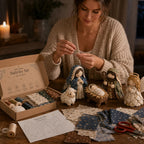 Patchwork Nativity Sewing Kit – hand stitched, pre-cut fabric pieces
