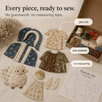 Patchwork Nativity Sewing Kit – hand stitched, pre-cut fabric pieces