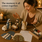 Patchwork Nativity Sewing Kit – hand stitched, pre-cut fabric pieces