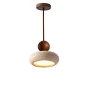Pendant Light – wood with concrete finish, warm white LED