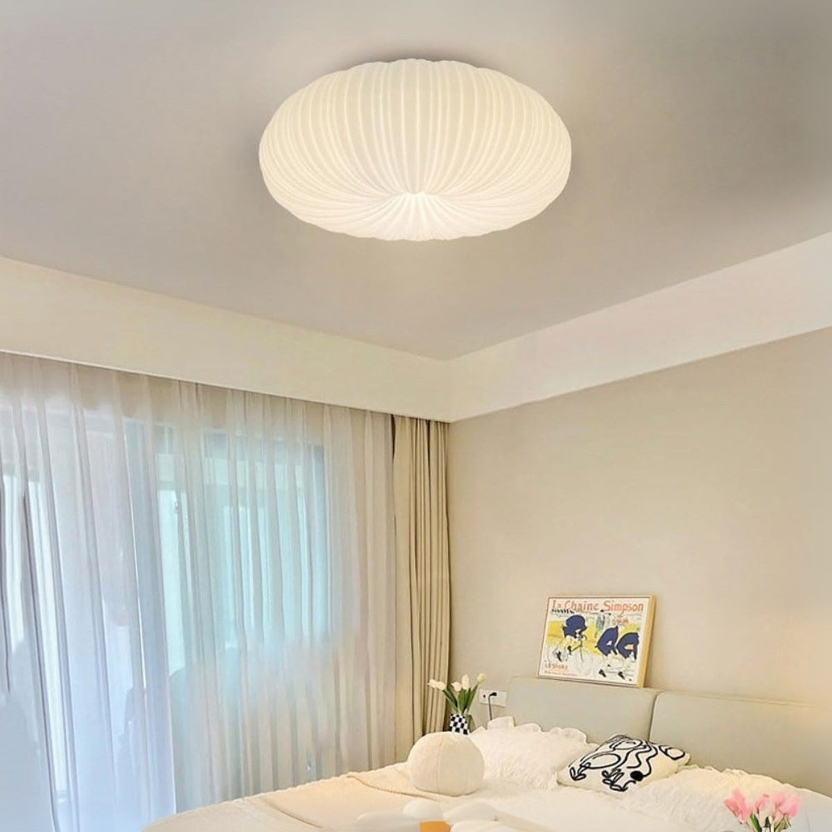 Pleated Dome Ceiling Light