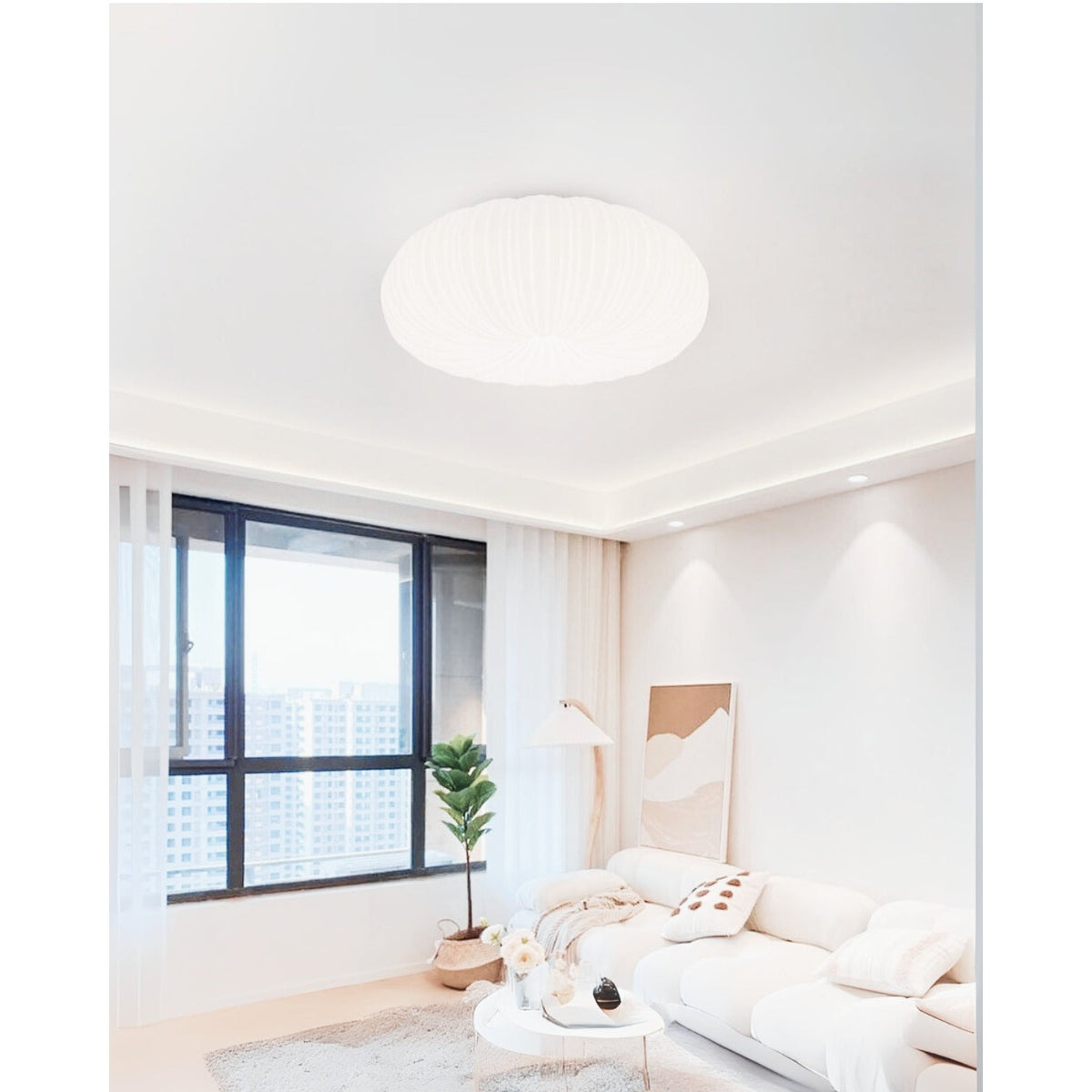 Pleated Dome Ceiling Light