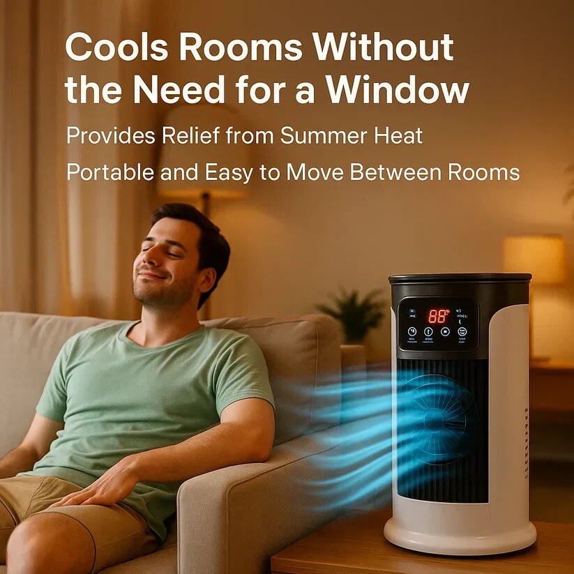 Portable Air Conditioner – windowless, fan and humidifier