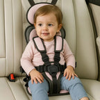 Portable Car Seat – five-point harness, booster type, compact