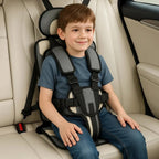 Portable Car Seat – five-point harness, booster type, compact