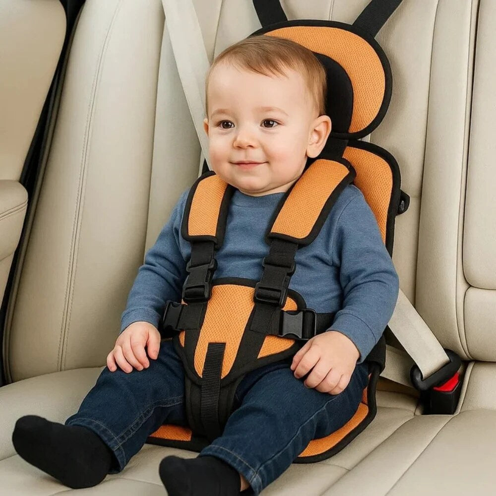 Portable Car Seat – five-point harness, booster type, compact