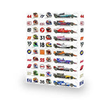 Race Car Advent Calendar – 24 models, paper box, desk display