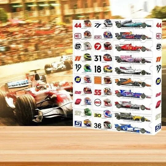 Race Car Advent Calendar – 24 models, paper box, desk display