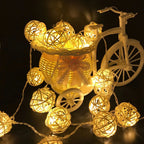 Rattan Ball Fairy Lights
