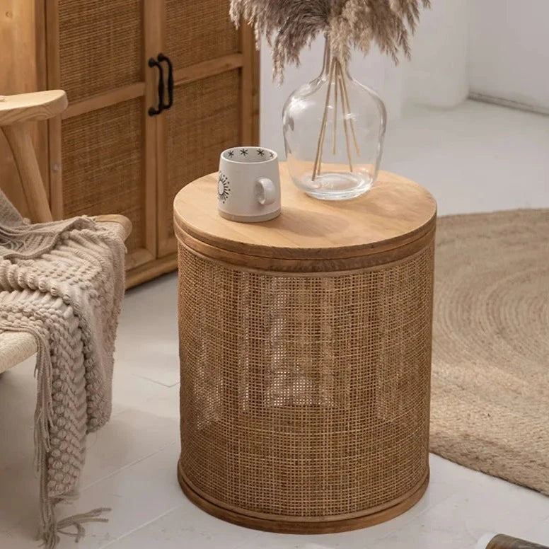 Rattan Side Table