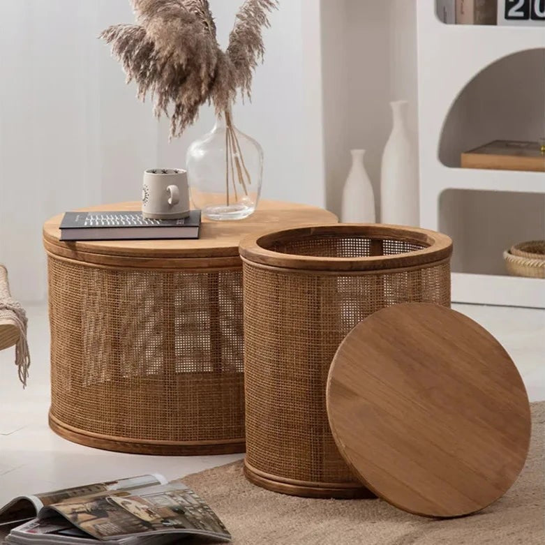 Rattan Side Table