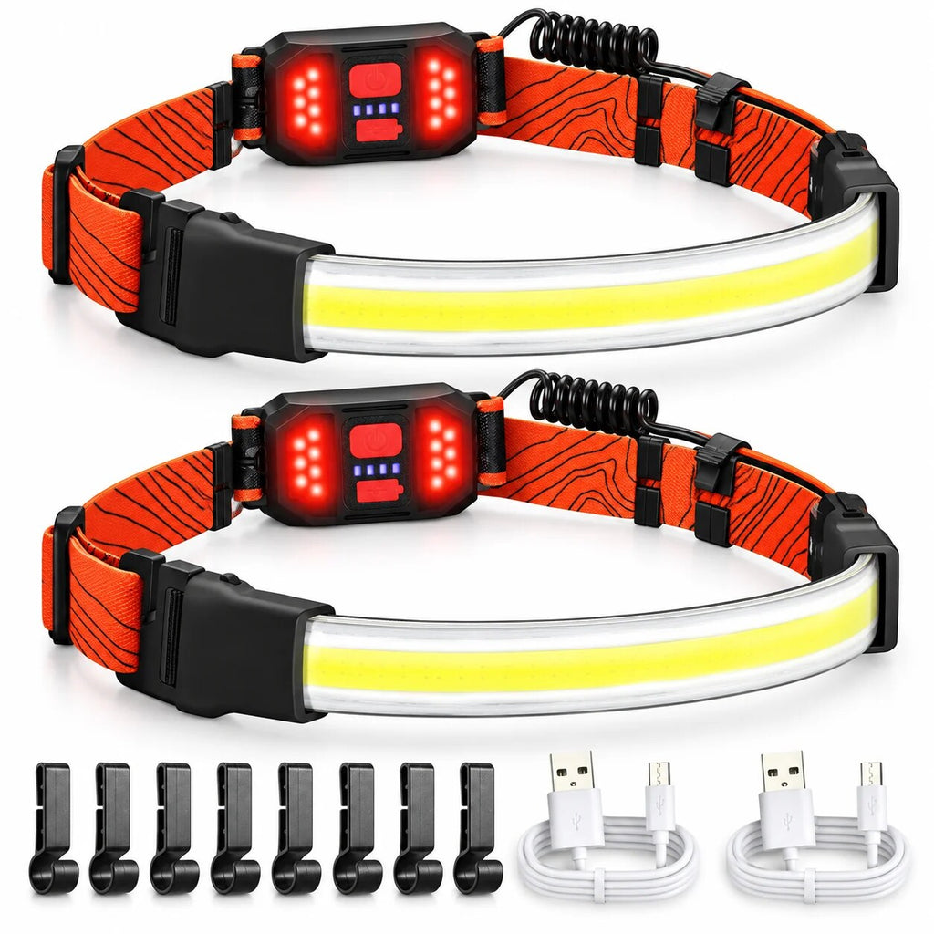 Rechargeable Headlamp – wide-angle beam, USB charging, 1000 lumens