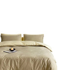 Reversible Cotton Satin Bedding – jacquard texture, machine washable