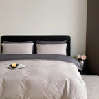 Reversible Cotton Satin Bedding – jacquard texture, machine washable