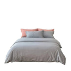 Reversible Satin Bedding Set – silky-matte finish, hotel closure