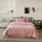 Reversible Satin Bedding Set – silky-matte finish, hotel closure