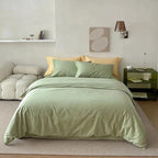 Reversible Satin Bedding Set – silky-matte finish, hotel closure