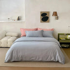 Reversible Satin Bedding Set – silky-matte finish, hotel closure