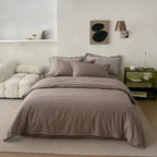 Reversible Satin Bedding Set – silky-matte finish, hotel closure