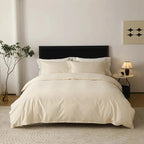 Reversible Satin Bedding Set – silky-matte finish, hotel closure