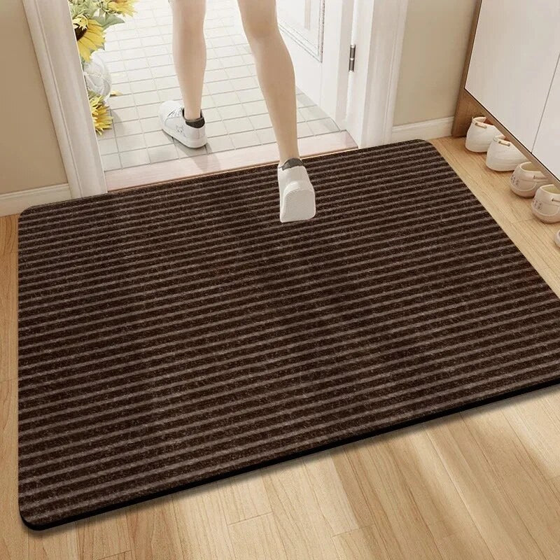 Ribbed Doormat – absorbent pile, non-slip backing, polyester