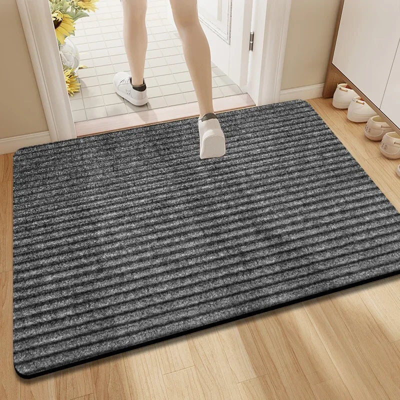 Ribbed Doormat – absorbent pile, non-slip backing, polyester