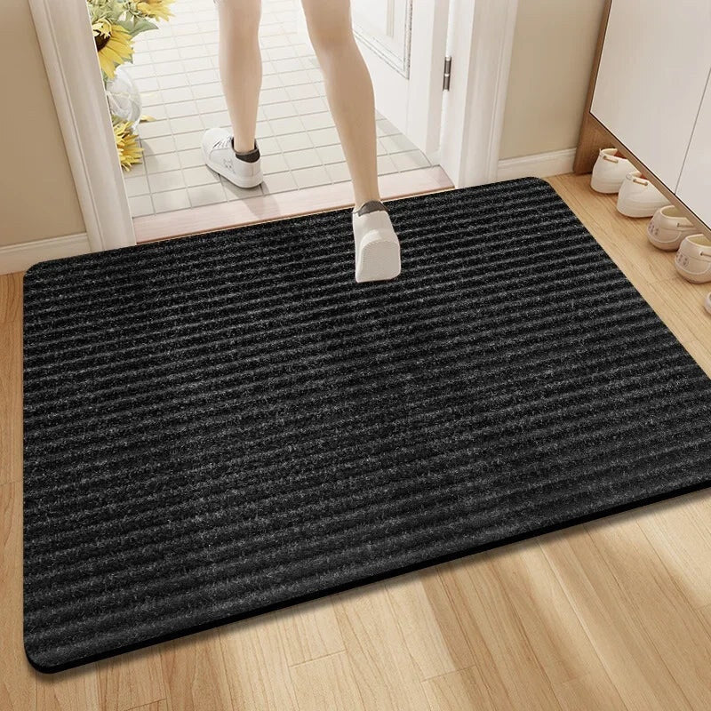 Ribbed Doormat – absorbent pile, non-slip backing, polyester