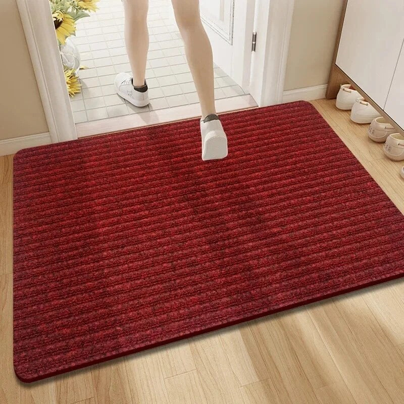 Ribbed Doormat – absorbent pile, non-slip backing, polyester