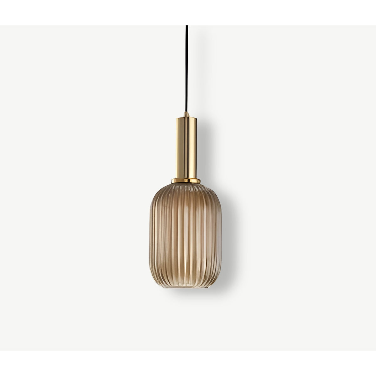 Ribbed Glass Pendant Light